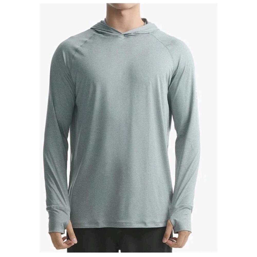 maamgic Sun Protection Hoodie Shirt For Men UPF 50+ Long Sleeve SPF Medium